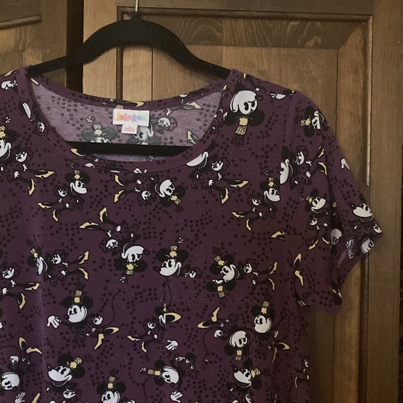 Lularoe Purple Minnie Mouse High Low T Shirt Dress - Picture 2 of 4